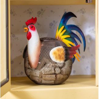 Evergreen Petal &amp; Plow Rooster Cork Collector Bar Accessory