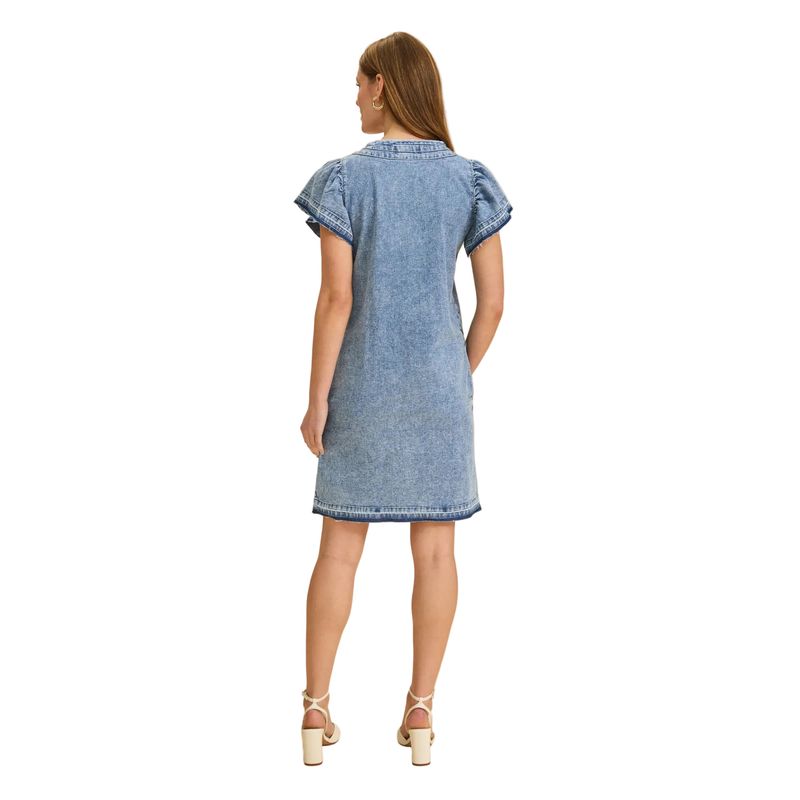 FDJ Women's Chambray Shift Dress - Snow Wash
