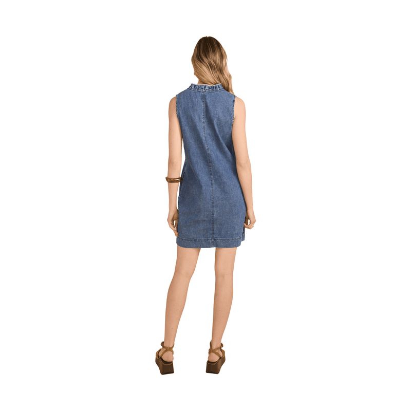FDJ Women's Denim Shift Dress- Dark Snow Wash