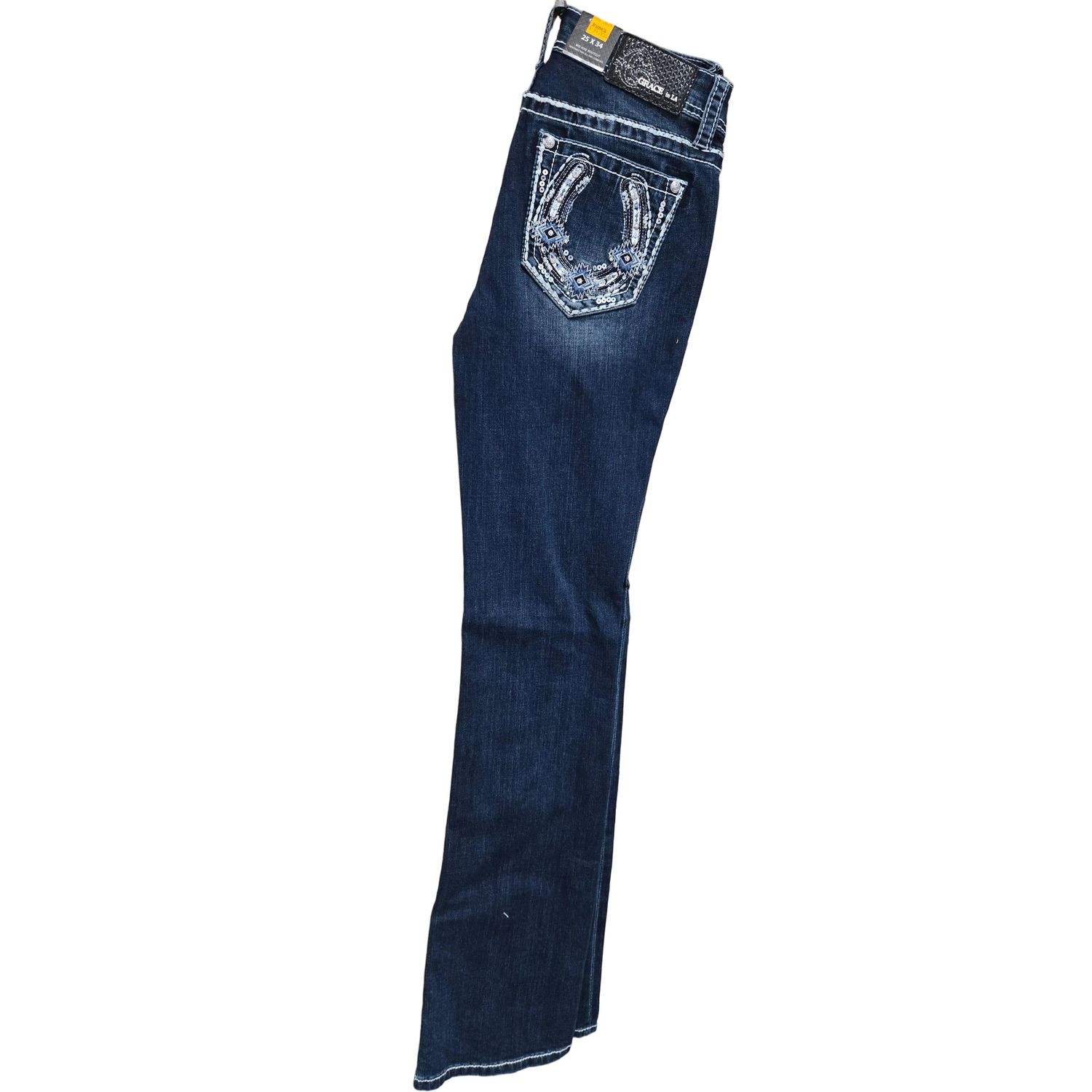 Grace in LA Women's Horse Shoe Jeans - EB51990-SL