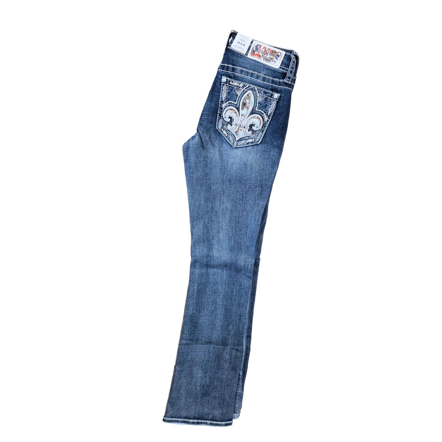 Grace in LA Women's Midrise Bootcut Jeans - EB62018