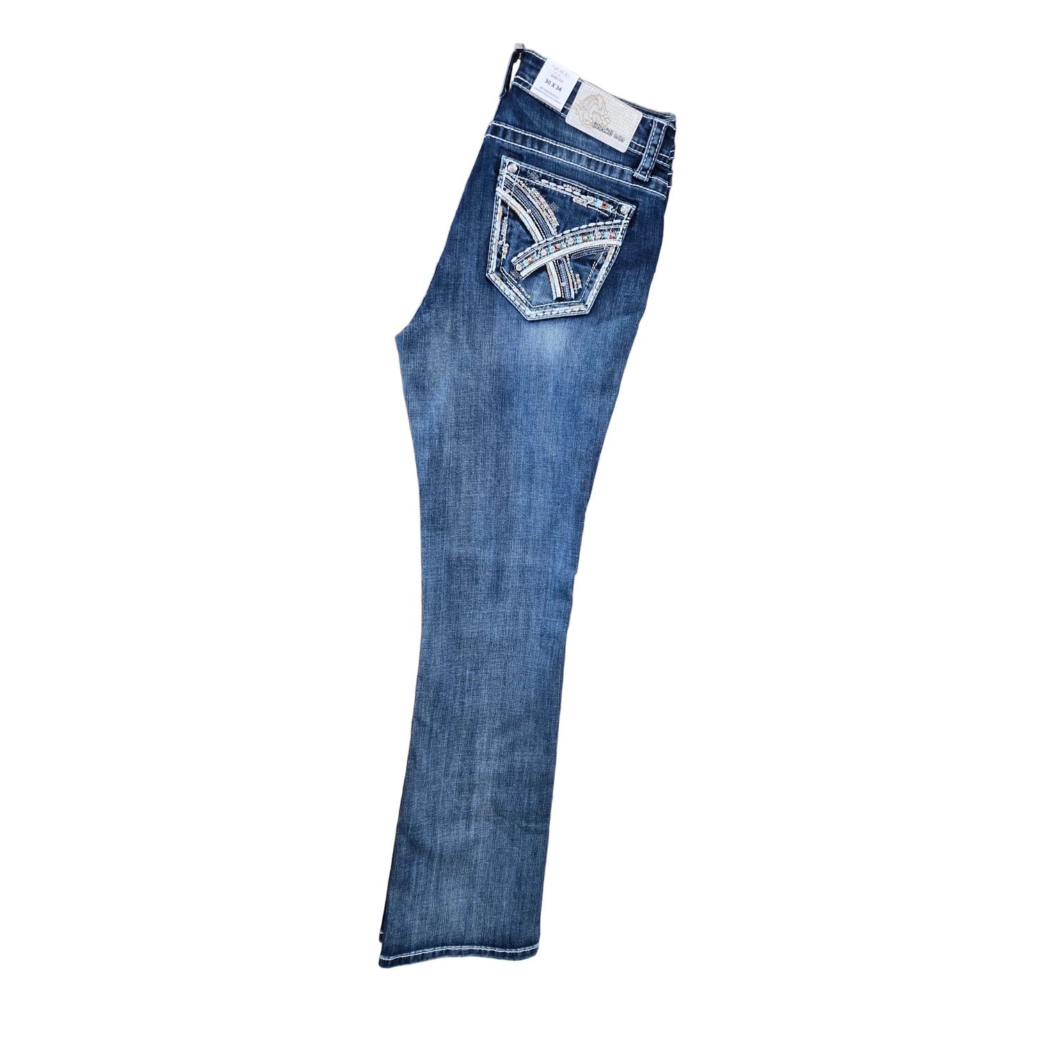 Grace in LA Women's Midrise Bootcut Jeans - EB52030