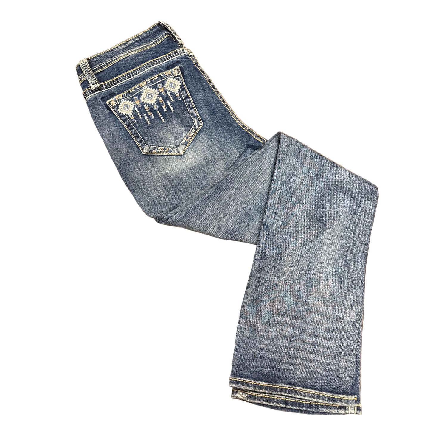 Grace in LA Women's Jeans- Aztec - EB52065