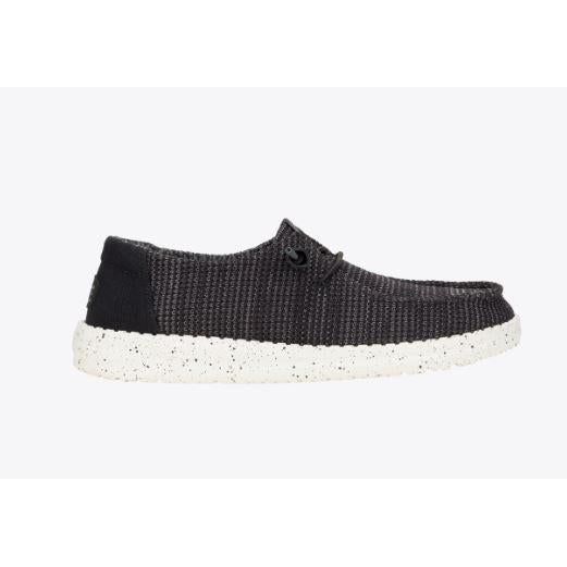Hey Dude Women's Wendy Stretch Sox Shoes - Black/White