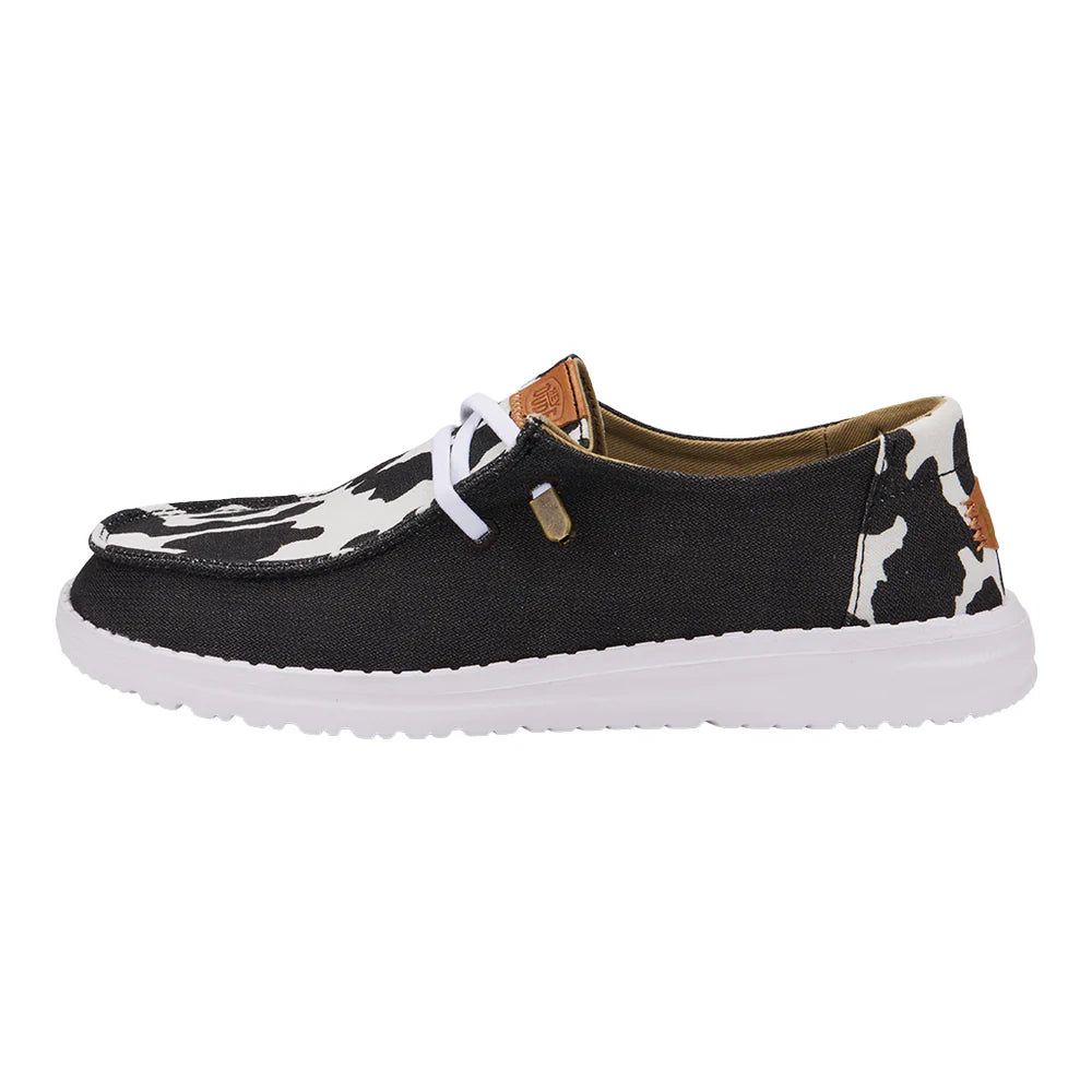 Hey Dude Women's Wendy Animal - Black Cow
