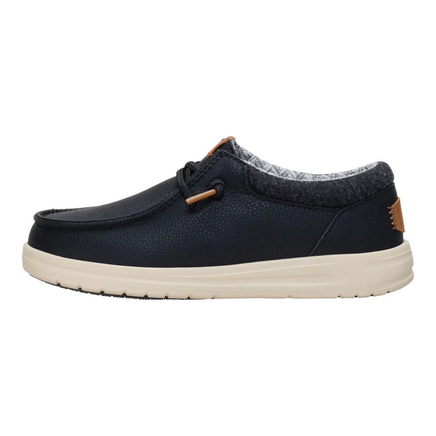Hey Dude Youth Paul Y Classic Shoes - Black