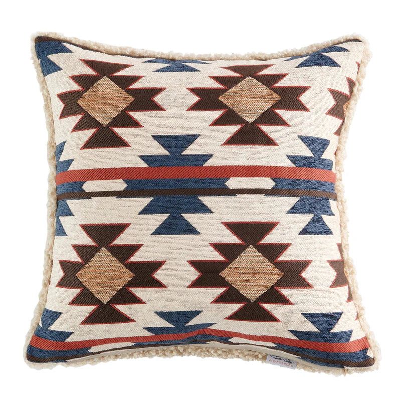 Hi End Accents Mariella Chenille Teddy Backed Pillow