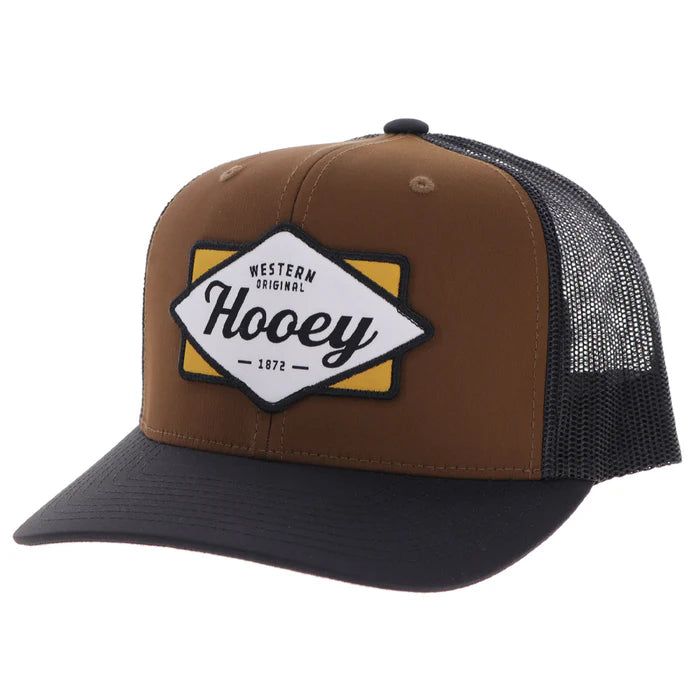 Hooey Diamond Trucker Curved Bill Cap - Brown/Black