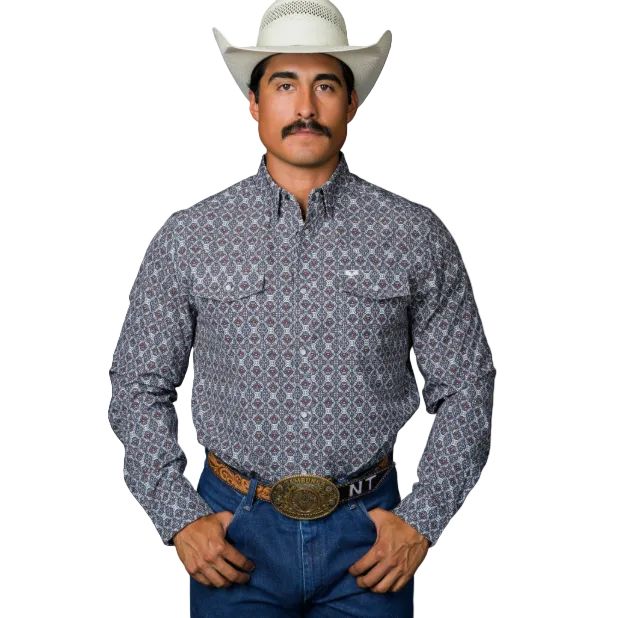 Ferrell Brand Men's The Connor Long Sleeve Shirt - Blue
