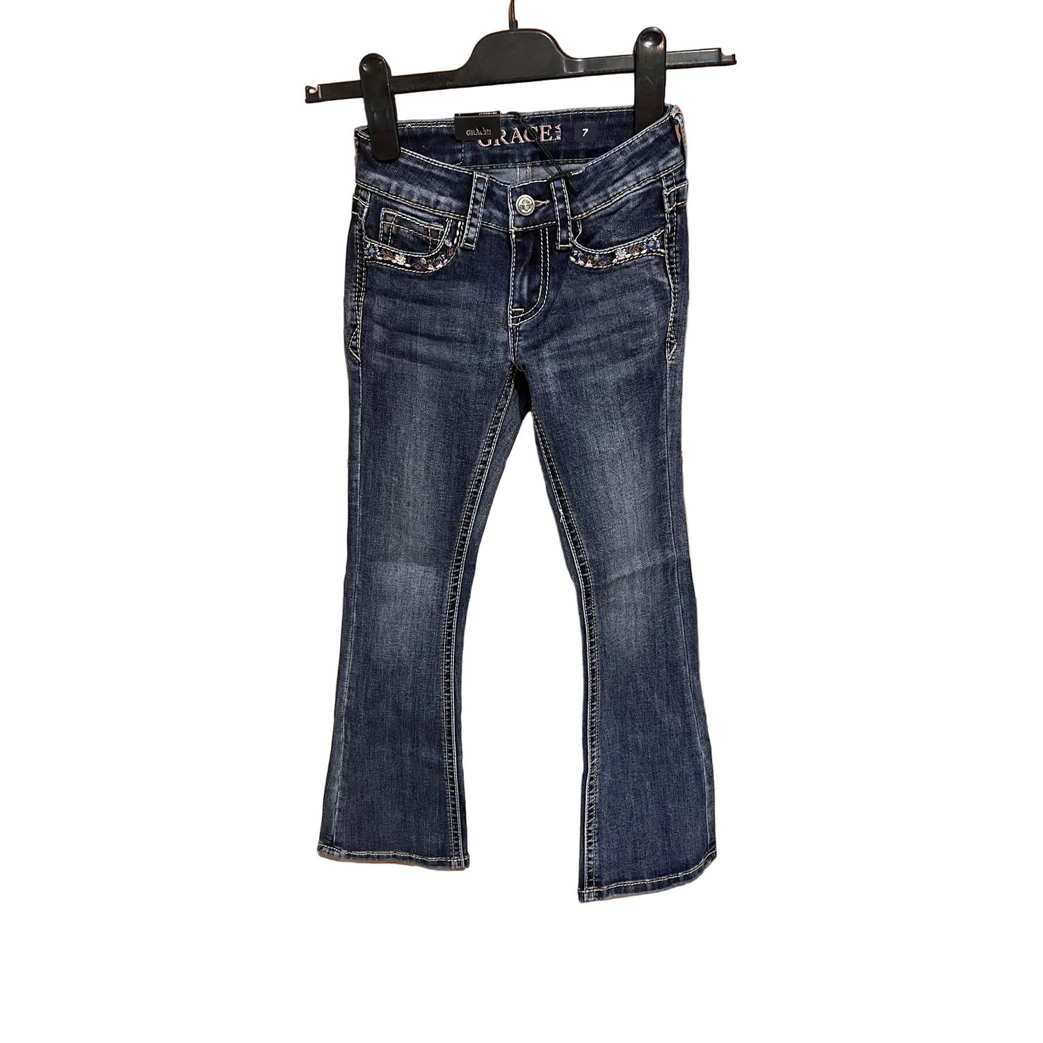 Grace in LA Girl's Horseshoe Jeans - GB61993