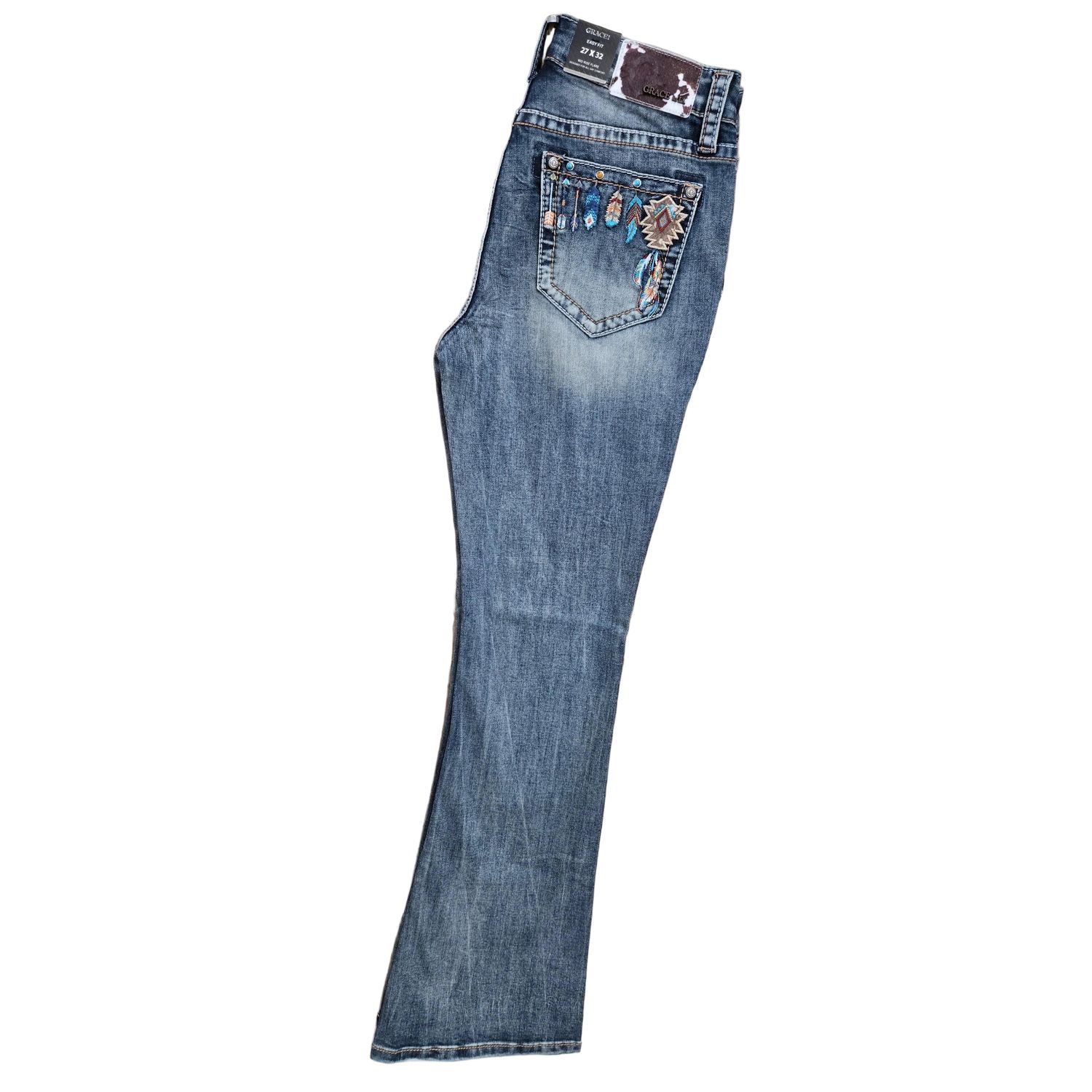 Grace in LA Women's Dream Catcher Jeans - EL61990-NL