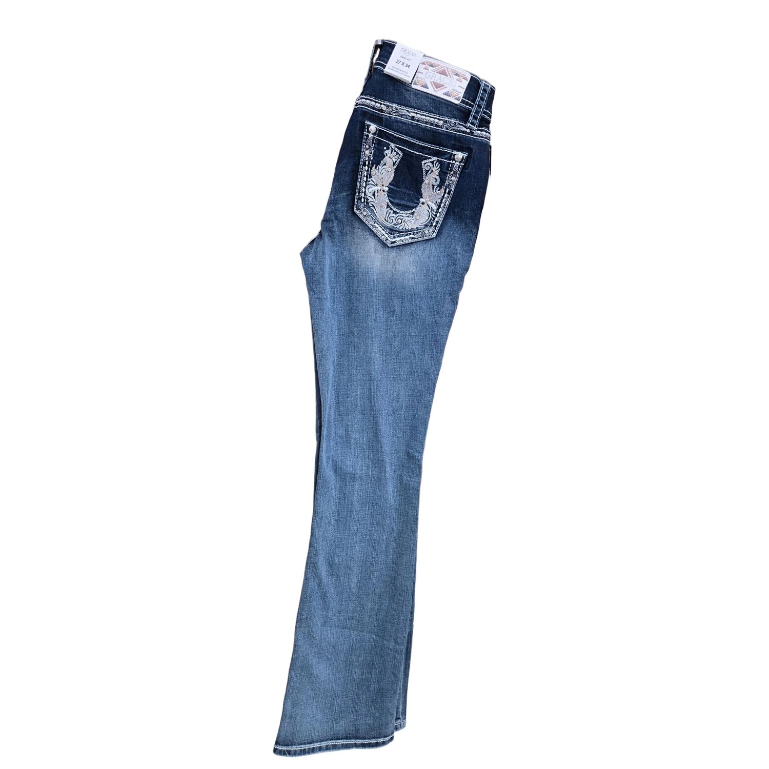 Grace in LA Women's Horse Shoe Jeans - EB81818