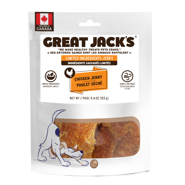 Great Jacks Dog Treat Chicken Jerky-153G
