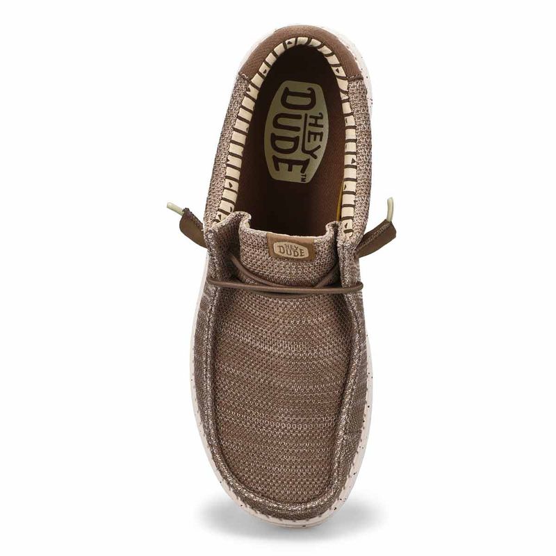 Hey Dude Men's Wally Stretch Sox Shoes - Tea Leaf/Multi