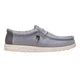 Hey Dude Men's Wally Stretch Canvas Shoes- Grey Bone