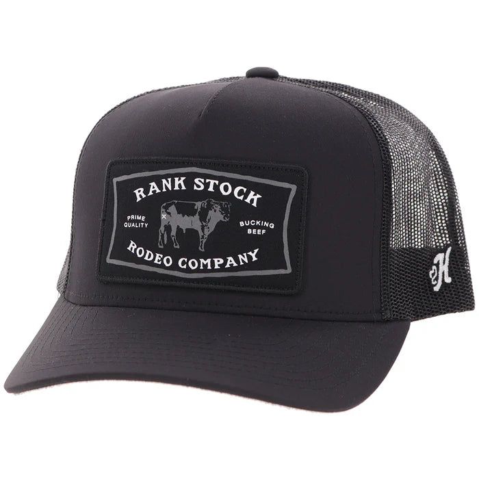 Hooey Youth Rank Stock Curved Bill Trucker Cap - Black - 2561T-BK-Y