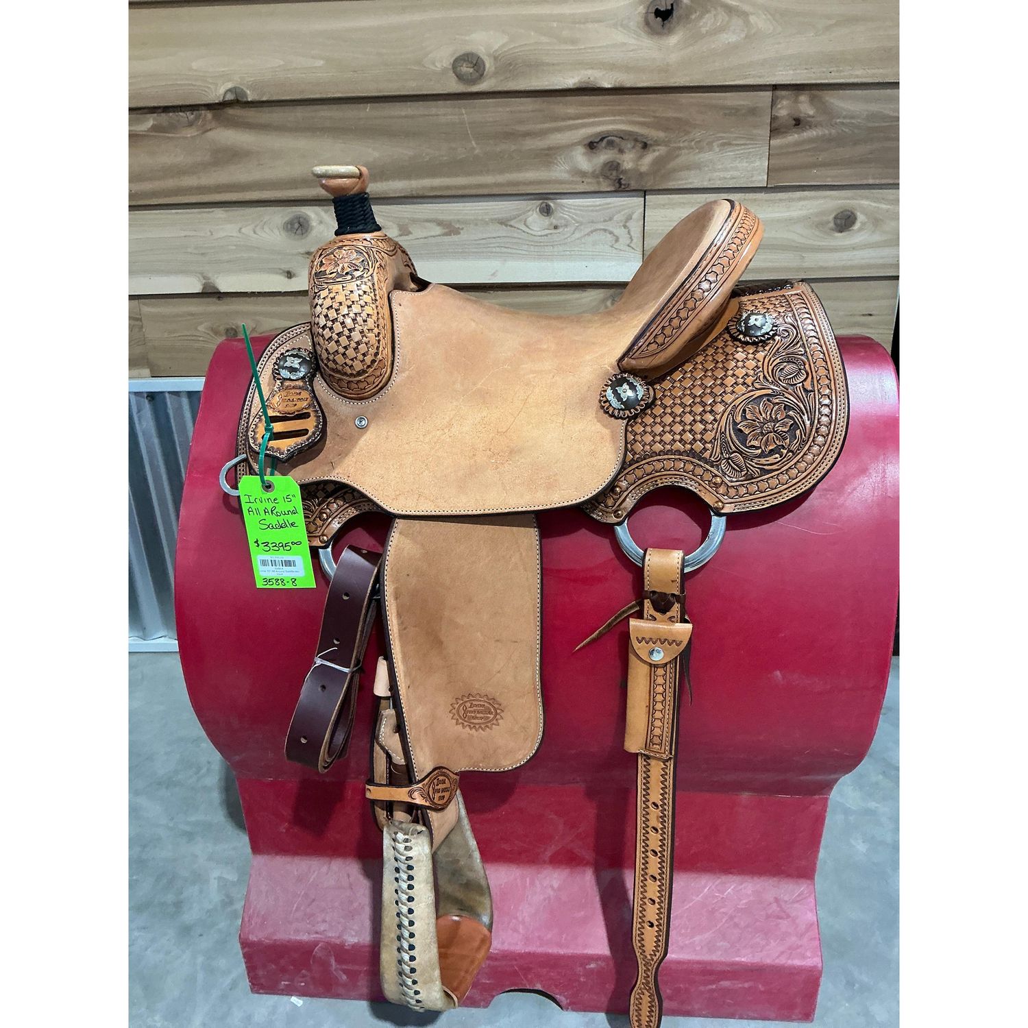 Irvine 15" All Around Saddle - Antique - 3588-8