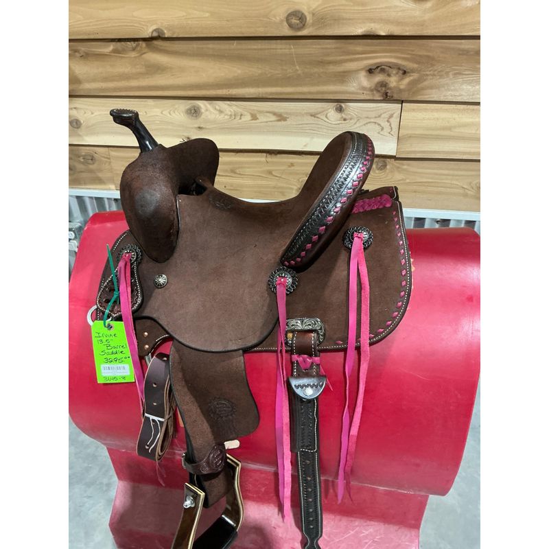Irvine 13.5" Barrel Saddle-Chocolate