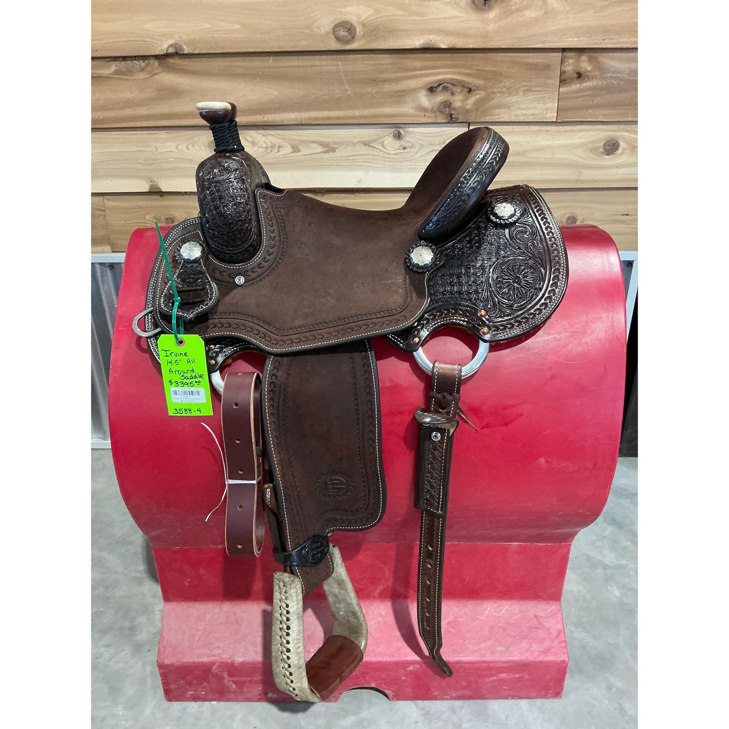 Irvine 14.5" All Around Saddle-Chocolate