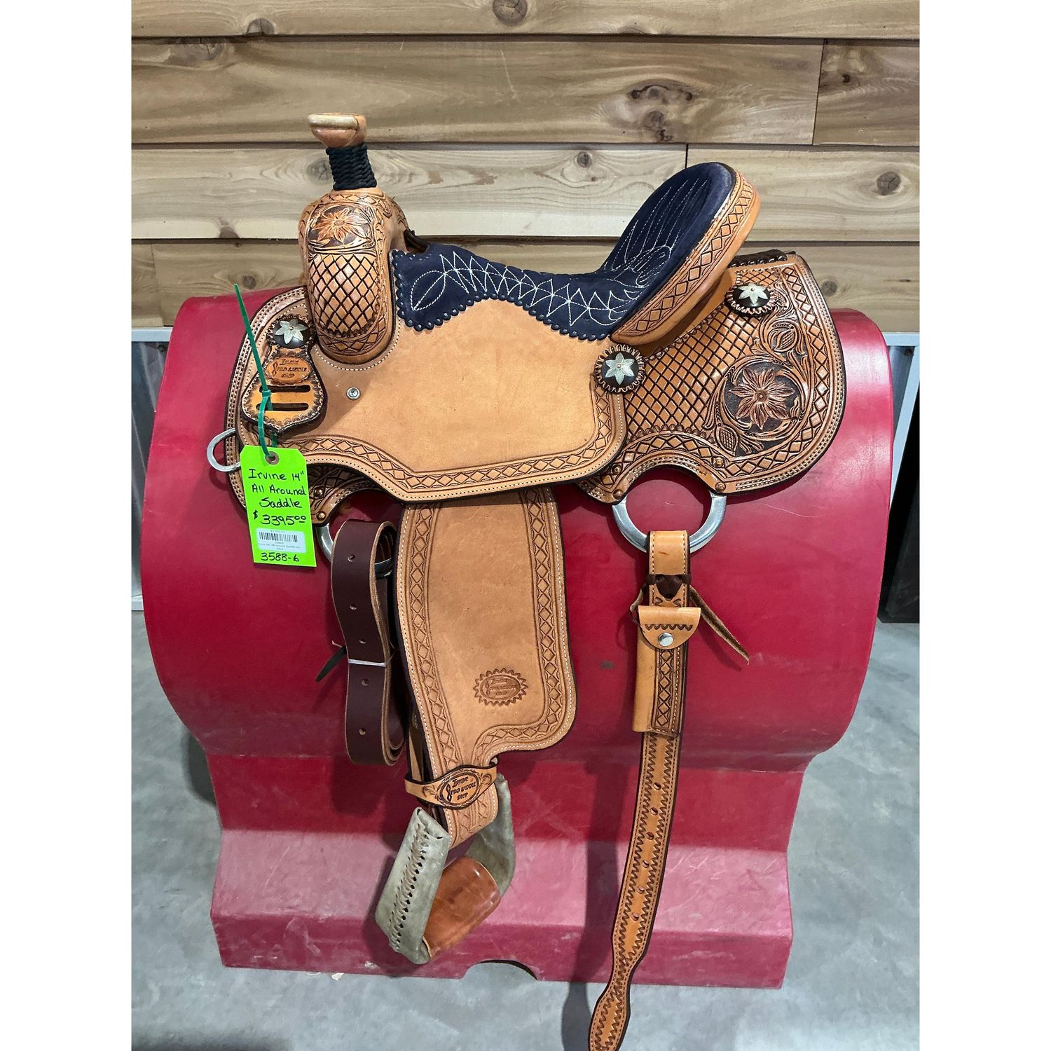 Irvine 14" All Around Saddle - Antique - 3588-6