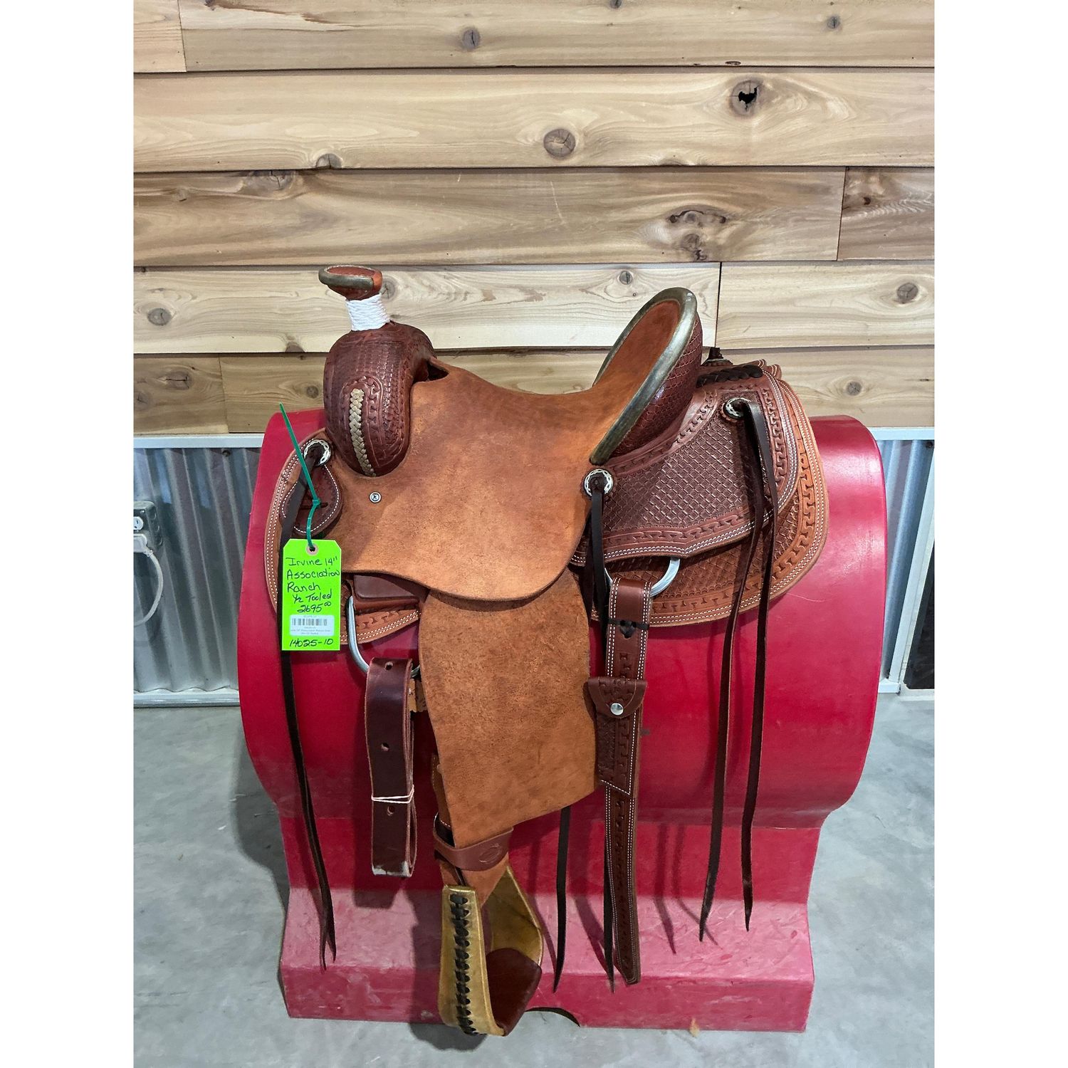 Irvine 14" Association Ranch Saddle-1/2 Tooled - 14025-10
