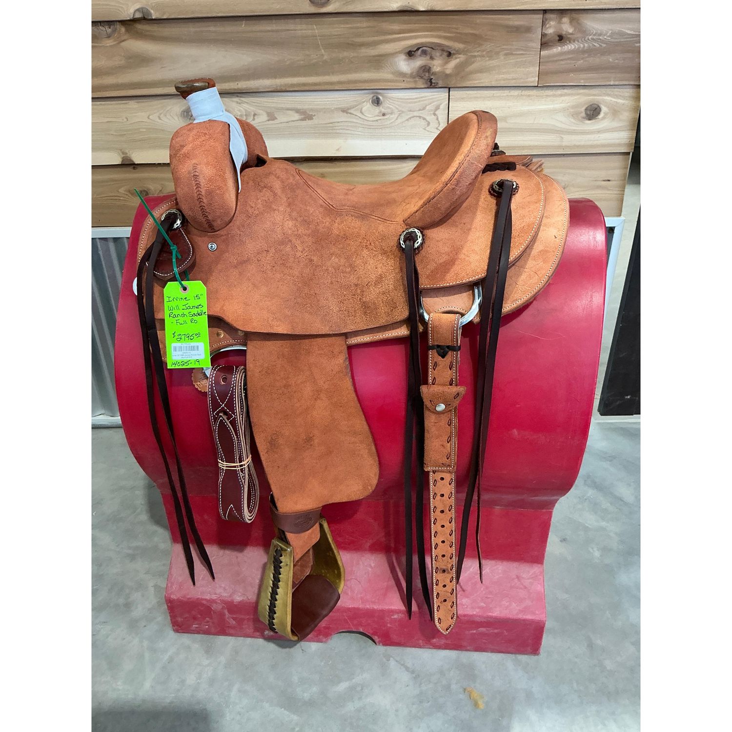 Irvine 15" Will James Ranch Saddle-Full R/O - 14025-19