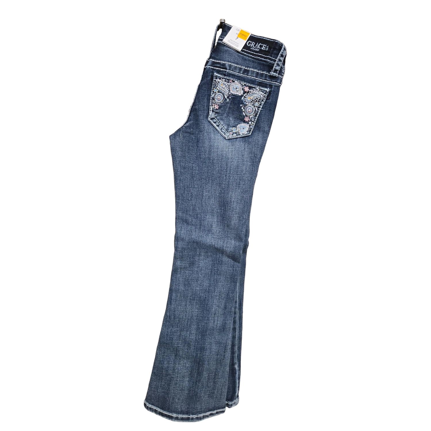 Grace in LA Girl's Paisley Modify Jeans