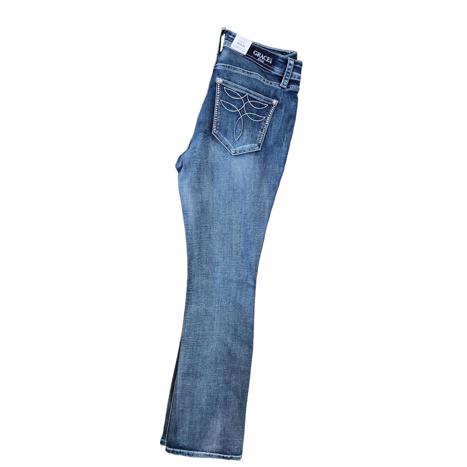 Grace in LA Women's Midrise Bootcut Jeans - EB81833NL