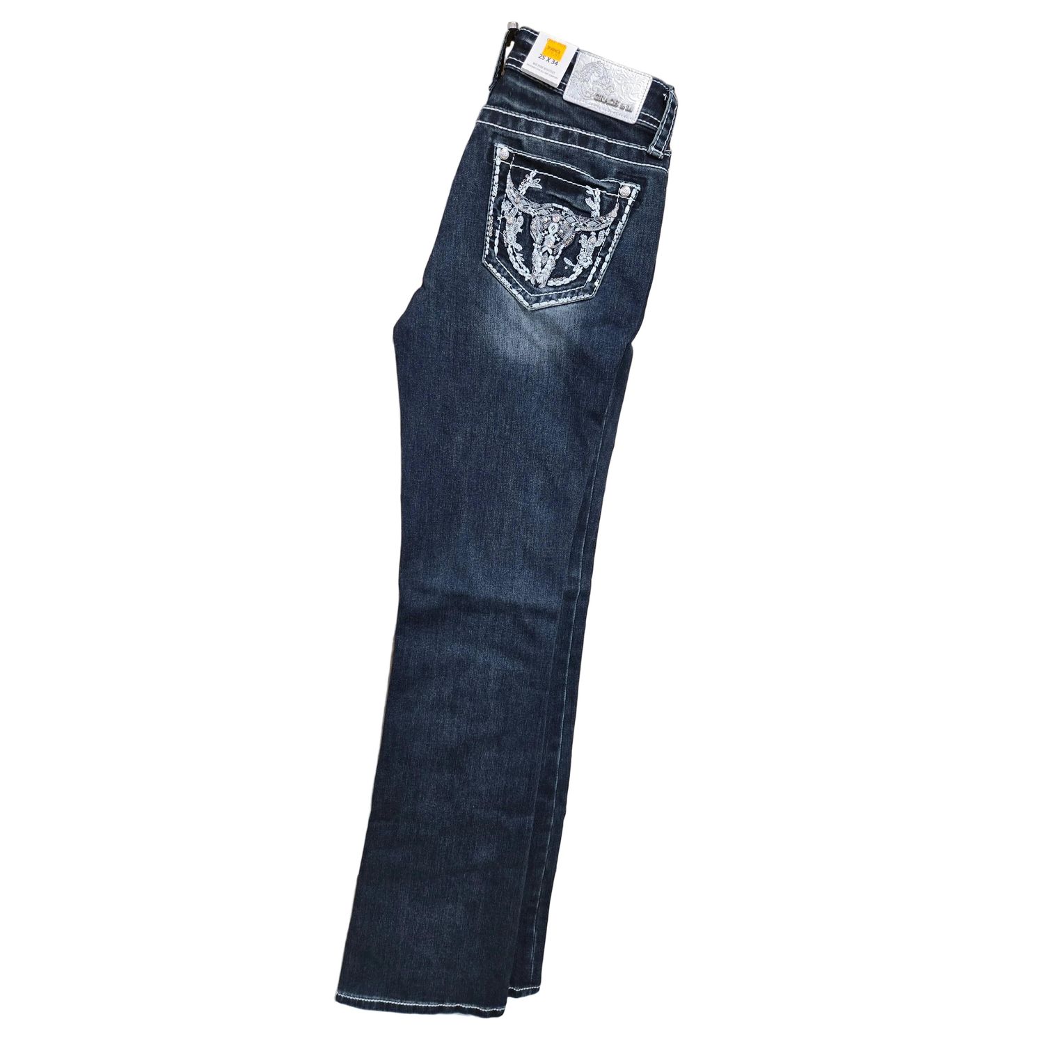 Grace in LA Women's Steer Head Jeans - EBS800