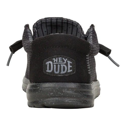 Hey Dude Men's Wally Stretch Sox Shoes - Granite Grey/Black