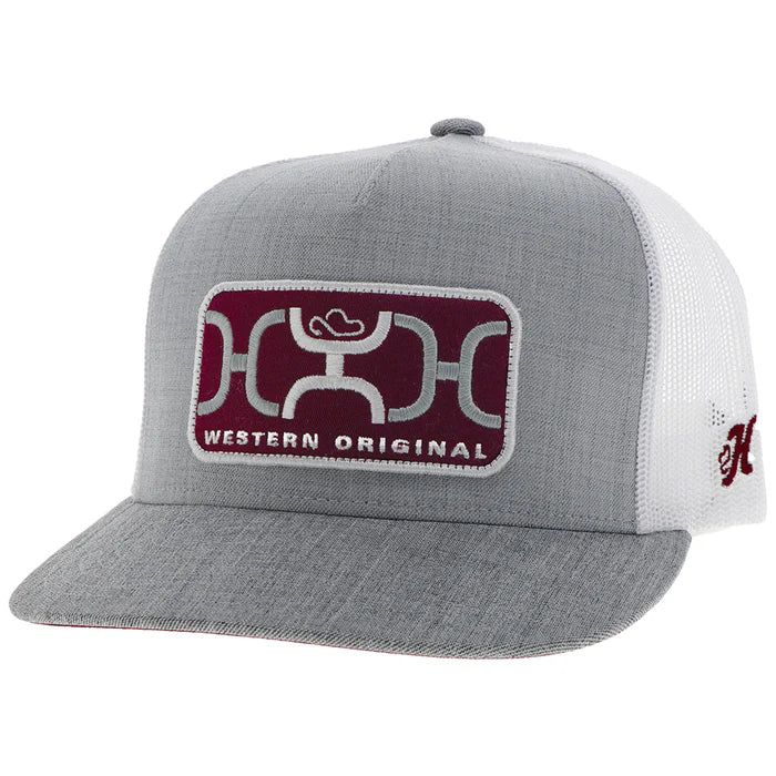 Hooey Loop Hybrid Bill Trucker Cap - Grey/White
