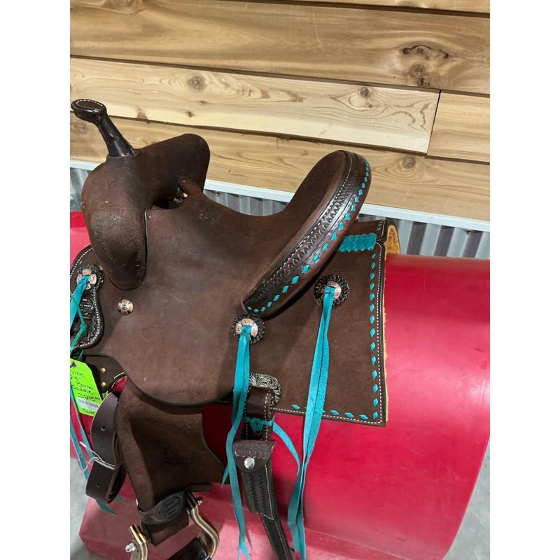 Irvine 12.5" Barrel Saddle-Chocolate