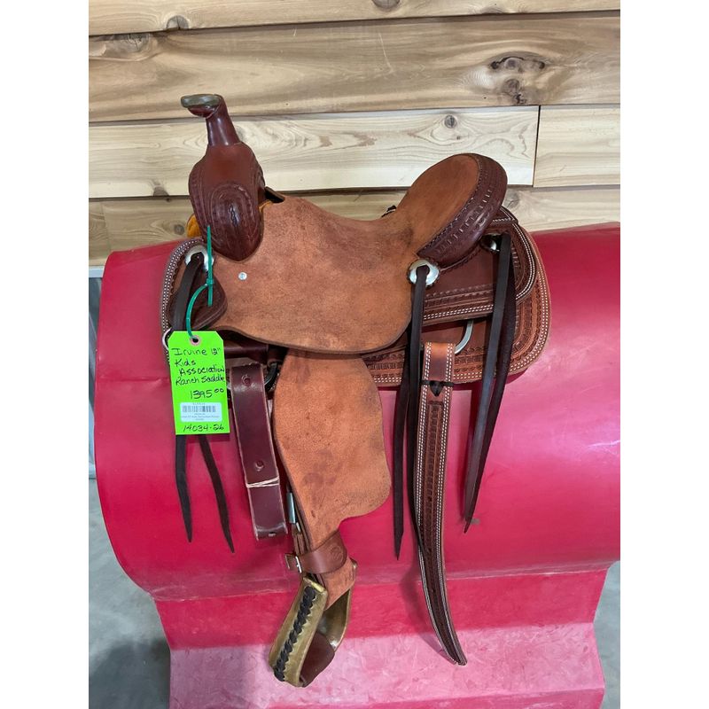 Irvine 12" Kids Association Ranch Saddle - 14034-26