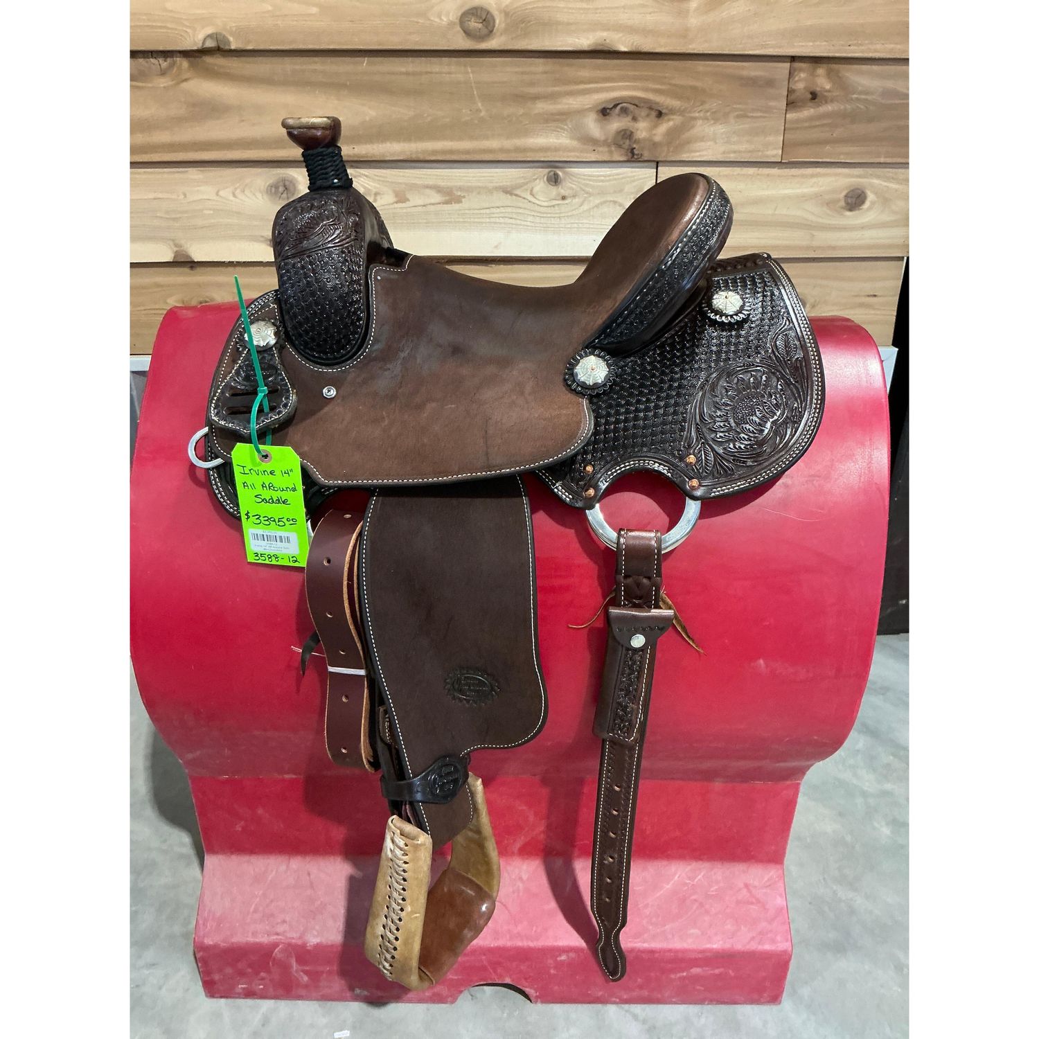 Irvine 14" All Around Saddle-Chocolate - 3588-12