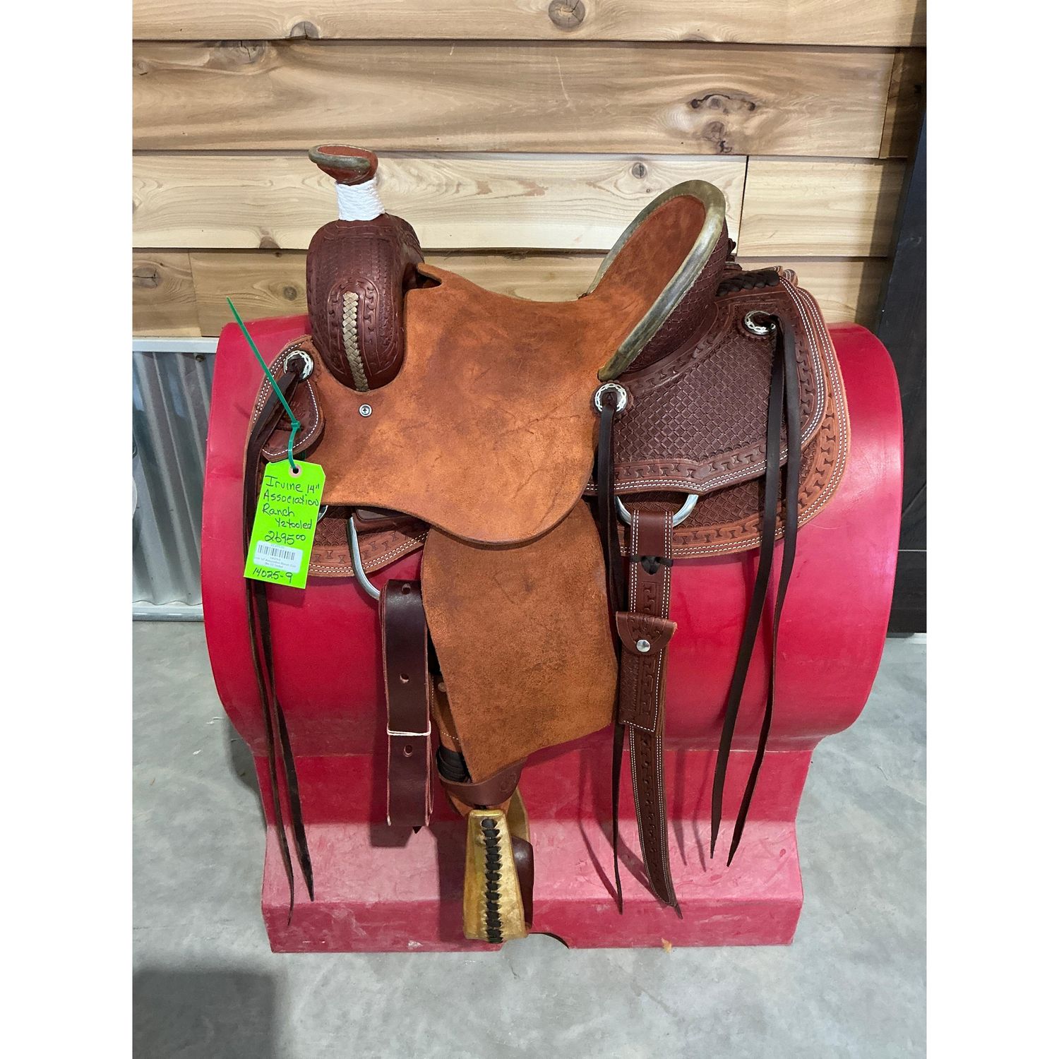 Irvine 14" Association Ranch Saddle-1/2 Tooled - 14025-9