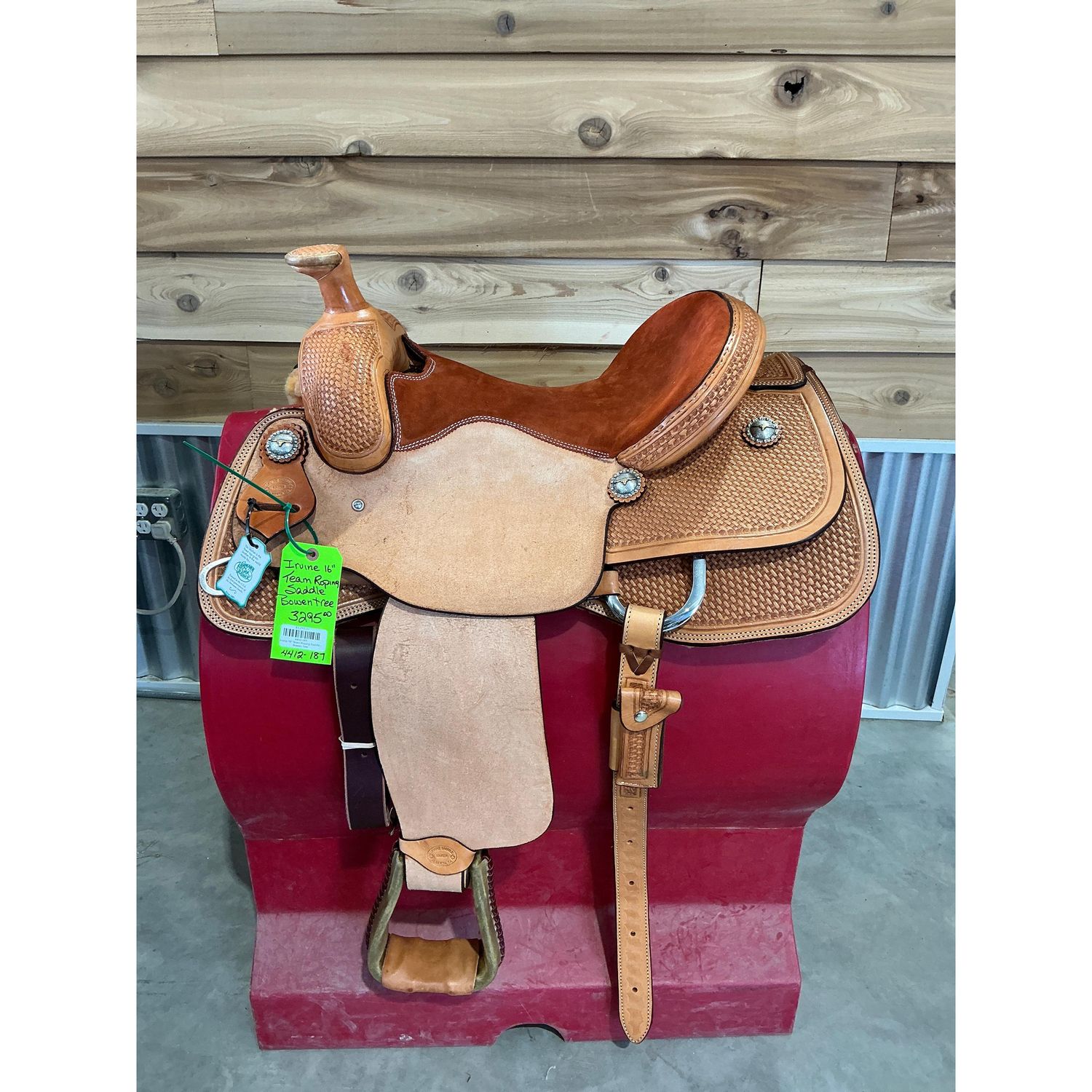 Irvine 16" Team Roping Saddle - Bowen Tree - 4412-187