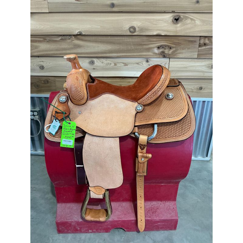 Irvine 16" Team Roping Saddle - Bowen Tree - 4412-187