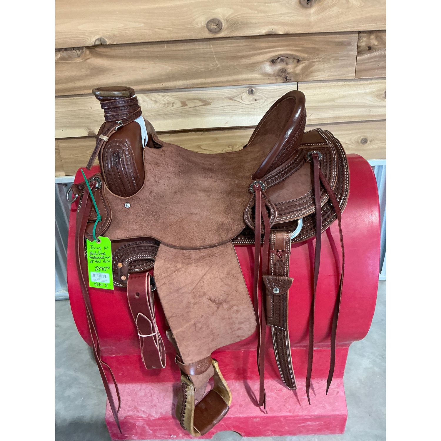 Irvine 16" Modified Association Saddle w/ Post Horn