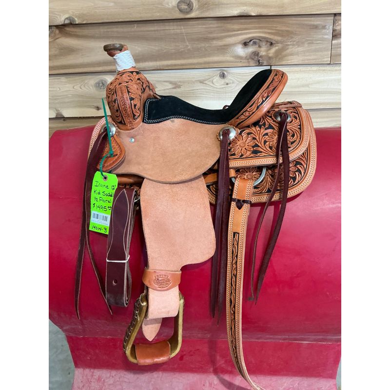 Irvine 12" Kid Saddle-1/2 Floral - 14014-3