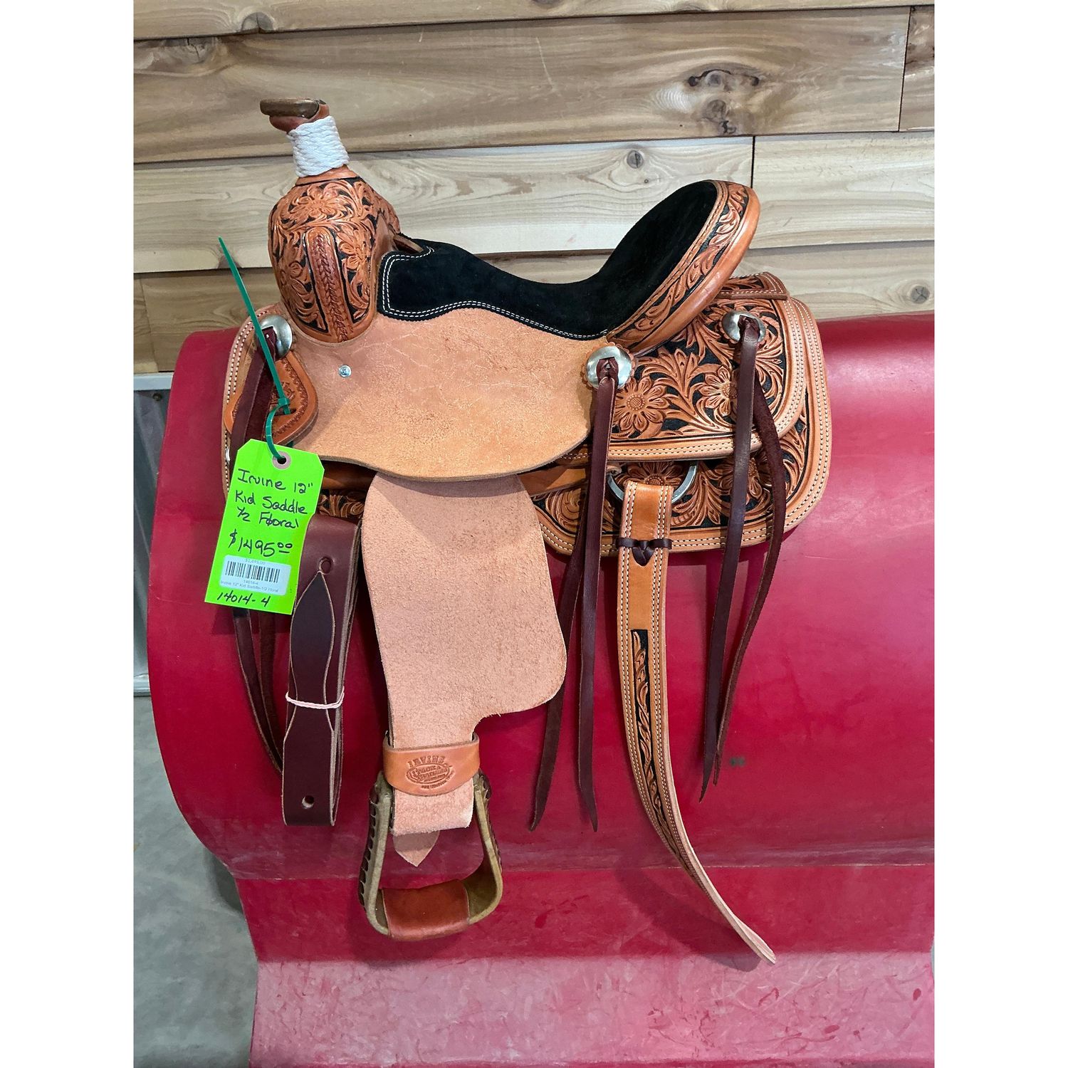 Irvine 12" Kid Saddle-1/2 Floral - 14014-4