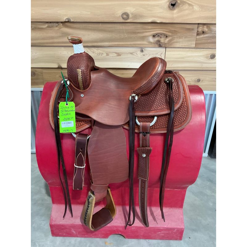 Irvine 13" Junior Association Saddle-1/2 Tooled - 14090-7