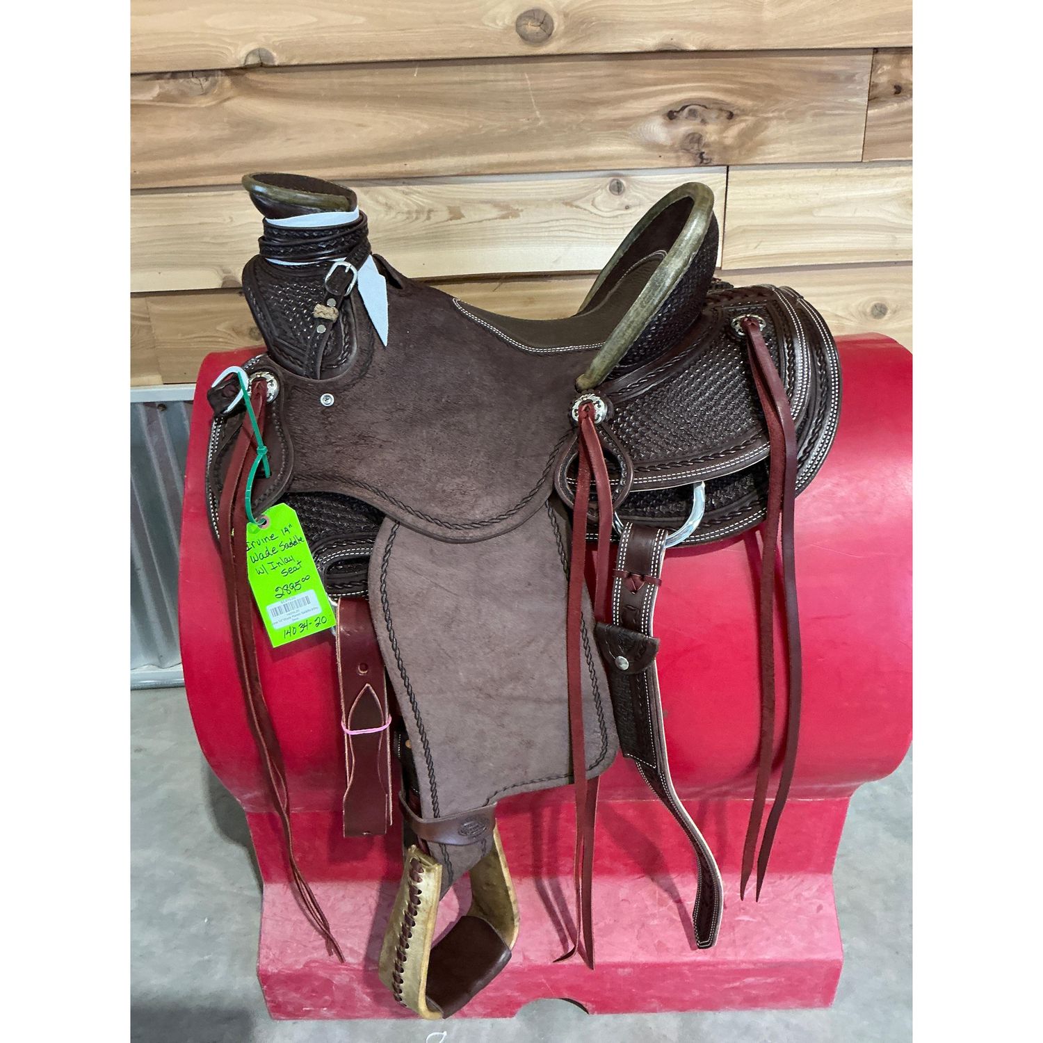 Irvine 14" Wade Ranch Saddle-Inlay Seat