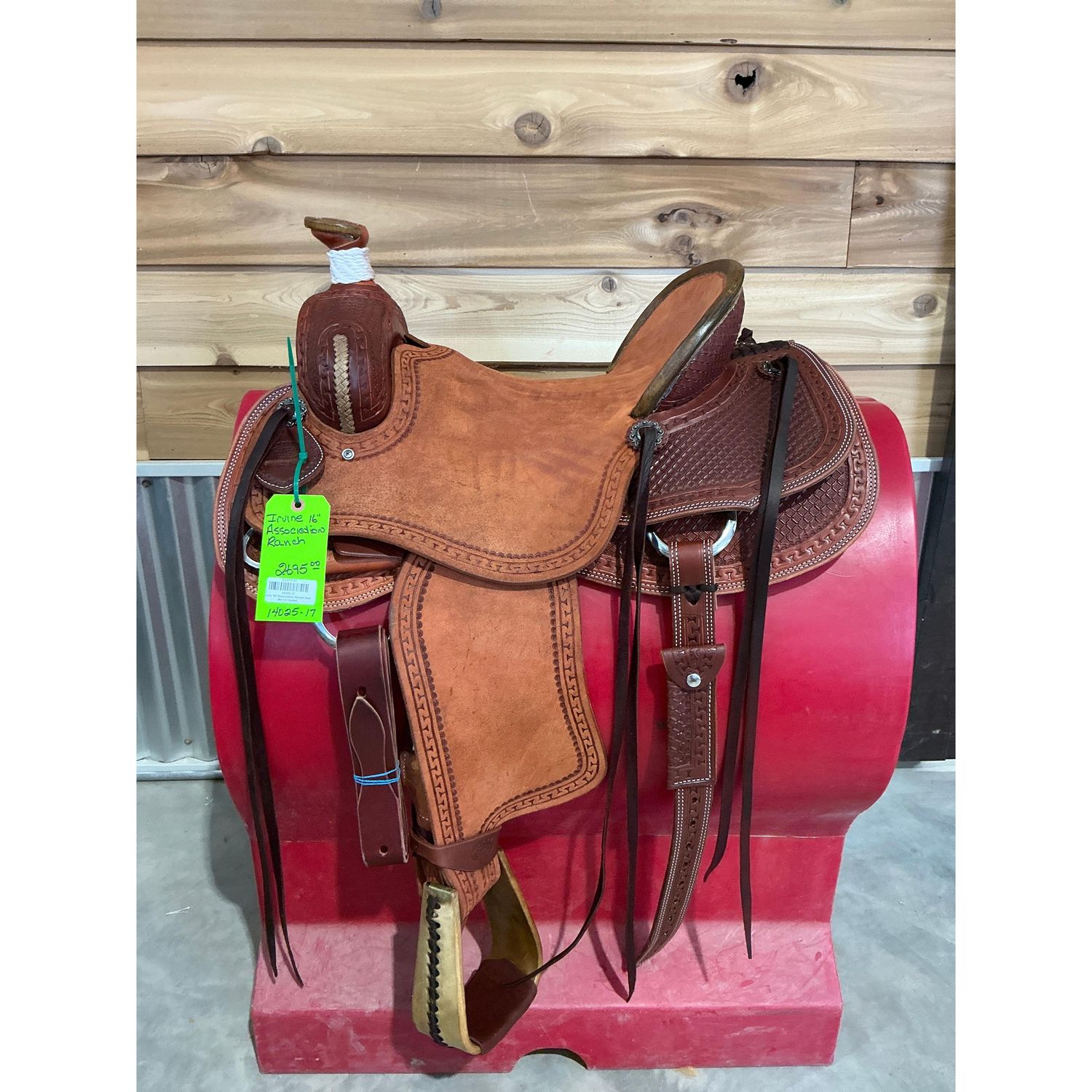 Irvine 16" Association Ranch Saddle-1/2 Tooled - 14025-17
