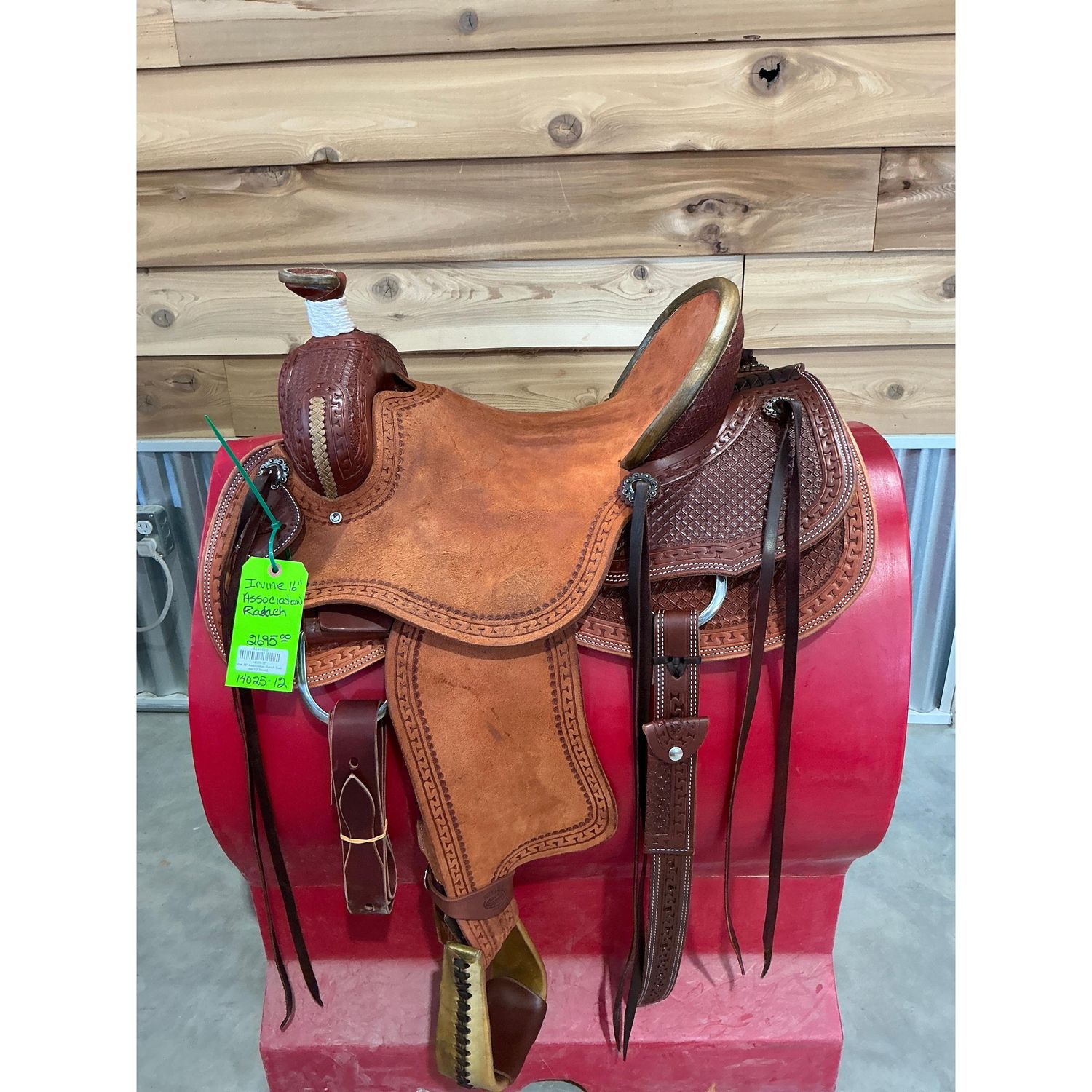 Irvine 16" Association Ranch Saddle-1/2 Tooled - 14025-12