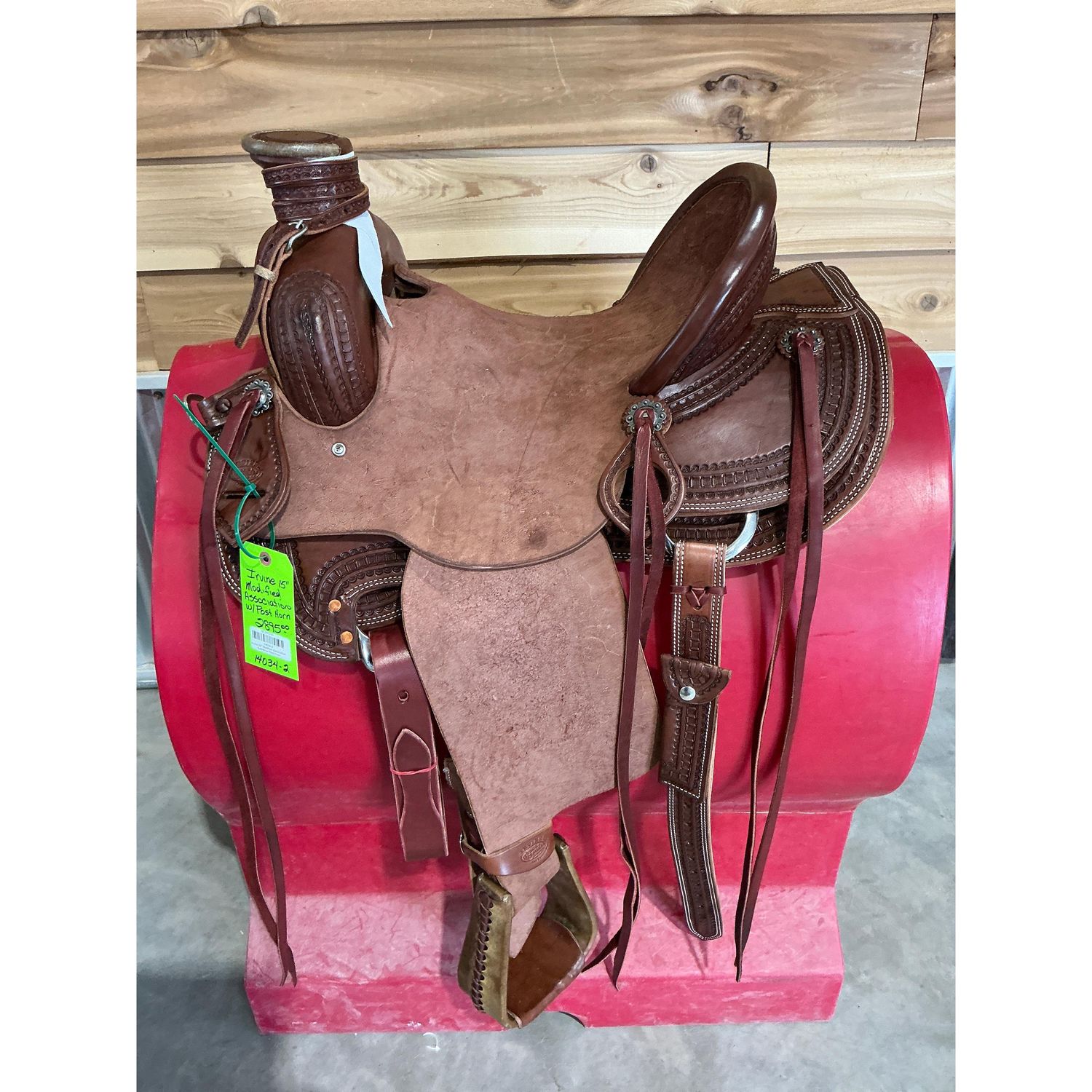 Irvine 15" Modified Association Saddle w/ Post Horn