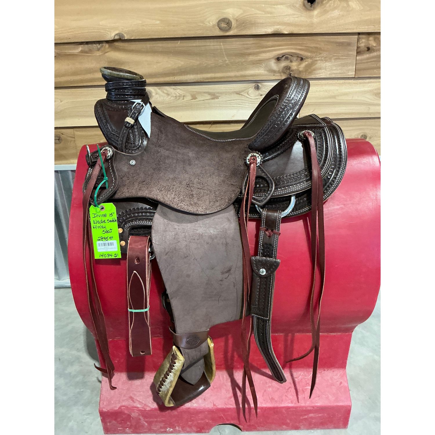 Irvine 15" Wade Ranch Saddle-Inlay Seat - 14034-21