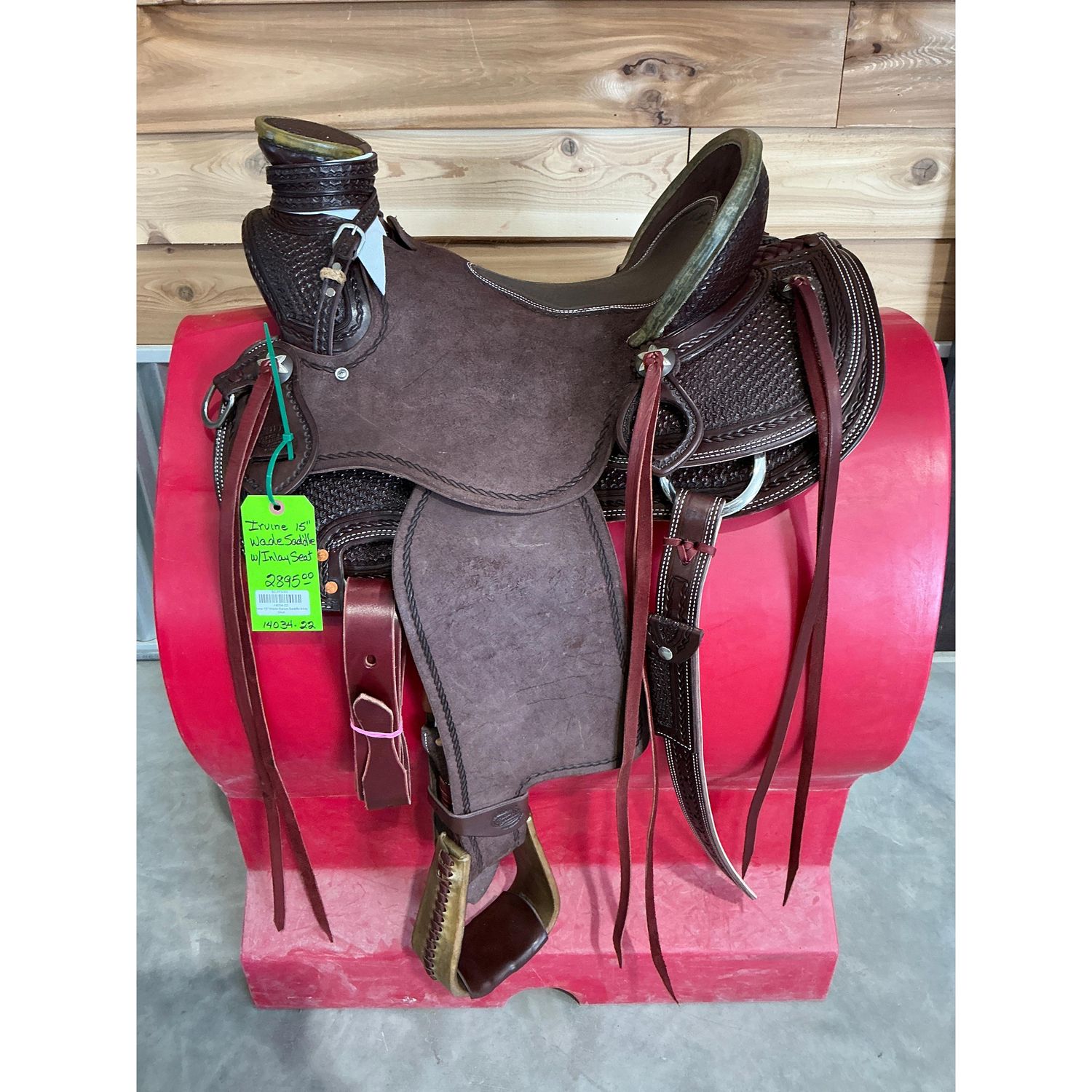Irvine 15" Wade Ranch Saddle-Inlay Seat - 14034-22