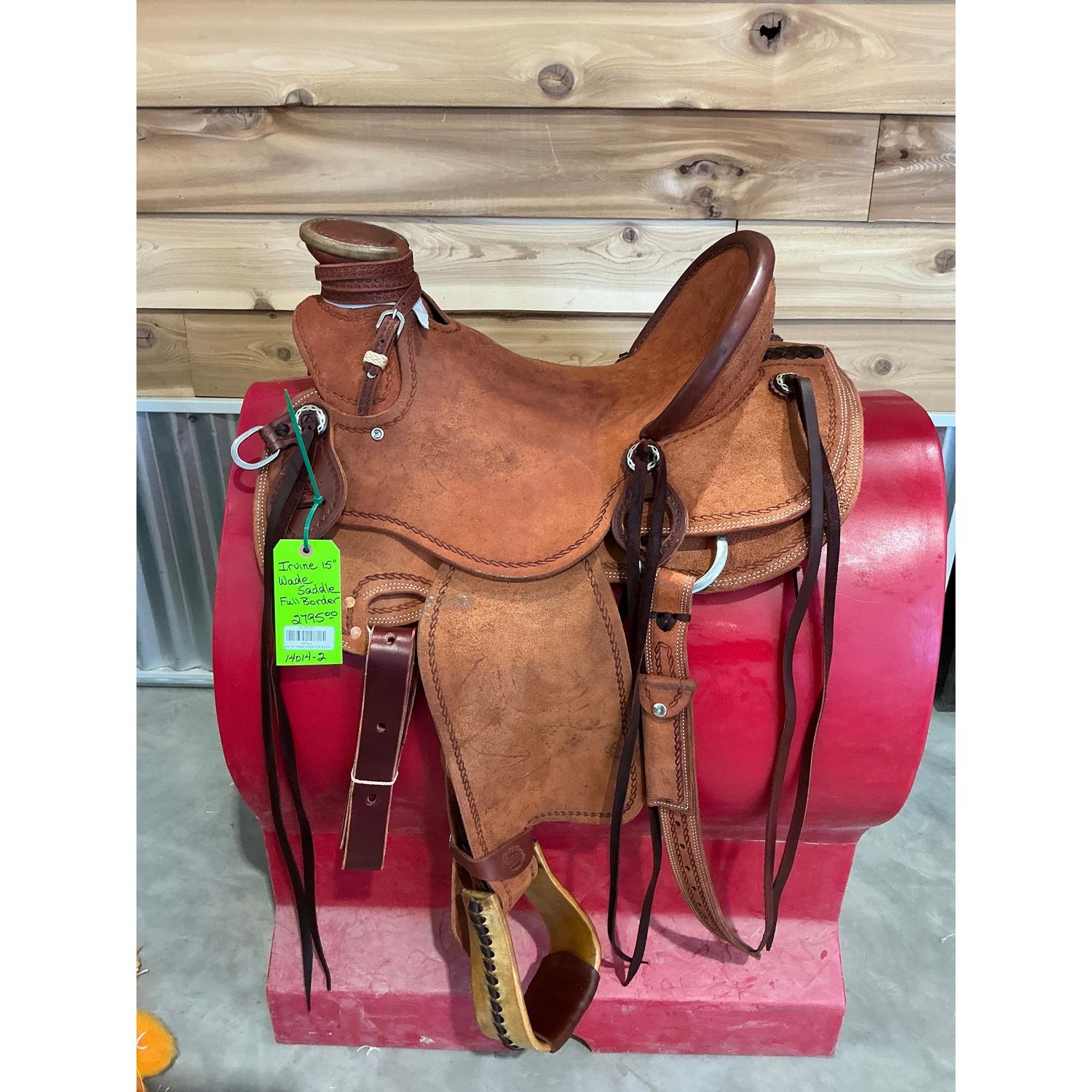 Irvine 15" Wade Saddle-Full Border
