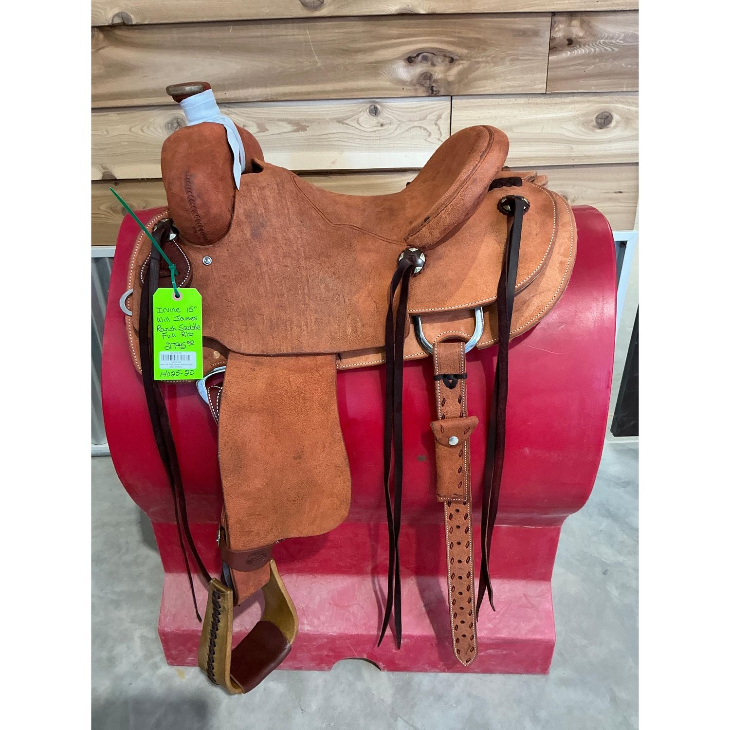 Irvine 15" Will James Ranch Saddle-Full R/O - 14025-20