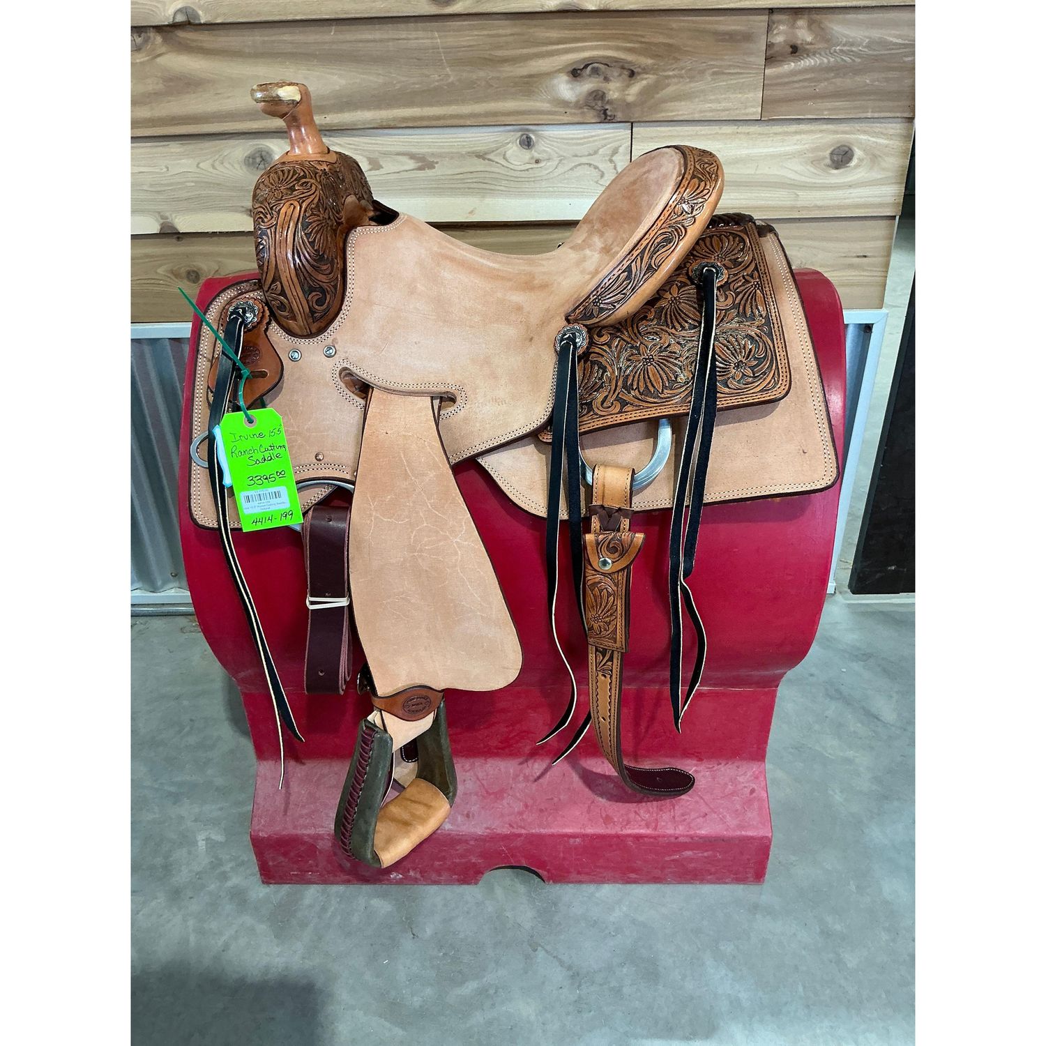 Irvine 15.5" Ranch Cutting Saddle - Natural